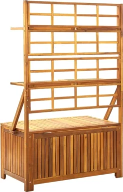 VidaXL Aufbewahrungstruhe Mit Rankgitter 99x55x160cm Massivholz Akazie -Angebote Moos Traum Store ad49f9cadb3e7d5440b1aca5de3c2861