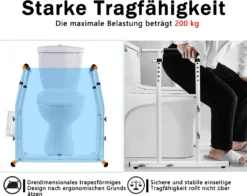 LARS360 Mobile Aufstehhilfe Toiletten Höhenverstellbar Mit Ablagekorb - Toiletten Stützgestell Haltegriff Höhenverstellbar Für Bad, Belastbar Bis 200 Kg 15 LARS360 Mobile Aufstehhilfe Toiletten Höhenverstellbar Mit Ablagekorb - Toiletten Stützgestell Haltegriff Höhenverstellbar Für Bad, Belastbar Bis 200 Kg -Angebote Moos Traum Store ae46a877dec18de13bd3e8d0116dc457
