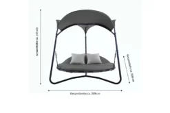 LECO Doppelschwingliege, Grau, Stahl/Textilene, 209 X 209 X 205 Cm 15 LECO Doppelschwingliege, Grau, Stahl/Textilene, 209 X 209 X 205 Cm -Angebote Moos Traum Store af089d8860befc191c4c345cc9a3a68b