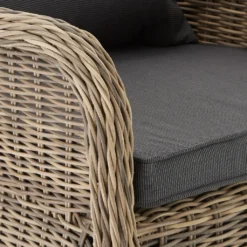 Tectake 4 Rattansessel Mit Aluminiumgestell Inkl. Sitzkissen Und Rückenkissen - Natur -Angebote Moos Traum Store af611350933ffa62bacc6f191af04077