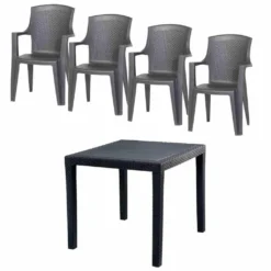 PROGARDEN Eden + King SET 5tlg. Anthrazit Kunststoff N01320 -Angebote Moos Traum Store b0e46cc3703a72dafb50a09d26ad13f2