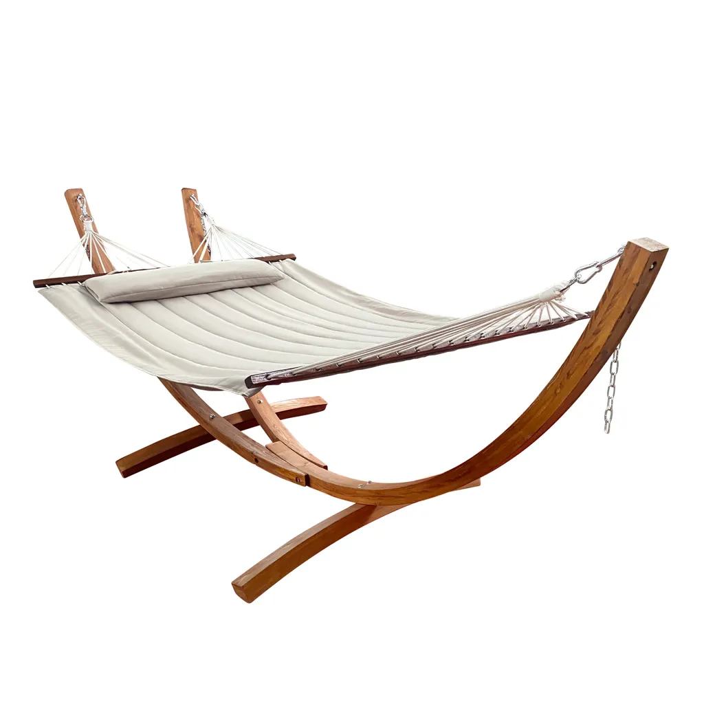 AXI Hawaï Hängematte Für 2 Personen Mit Gestell Aus Holz | Outdoor Hängematten-Set Mit Holzgestell & XXL Hängematte In Beige 1 AXI Hawaï Hängematte Für 2 Personen Mit Gestell Aus Holz | Outdoor Hängematten-Set Mit Holzgestell & XXL Hängematte In Beige