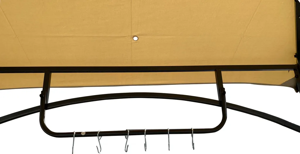 Grasekamp Grillpavillon BBQ 1,5x2,4m Inkl. Flammschutzdach Sand 5 Grasekamp Grillpavillon BBQ 1,5x2,4m Inkl. Flammschutzdach Sand – Bild 5