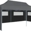 VidaXL Pop-Up Partyzelt Mit Seitenwänden Faltbar 3 X 6 M Anthrazit