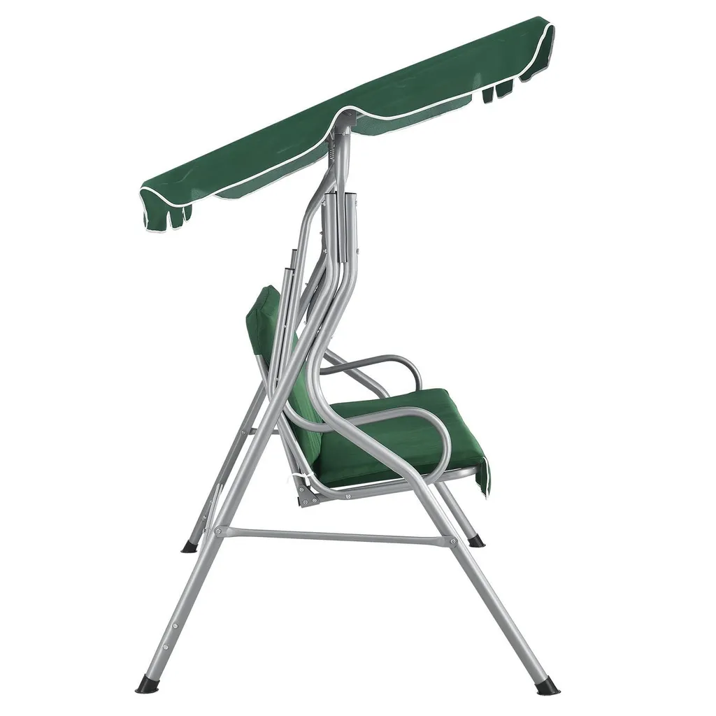 Juskys Hollywoodschaukel 3-Sitzer Mit Dach & Sitzauflage – Gartenschaukel 200 Kg Belastbar – Schaukelbank Für Garten & Terrasse - Grün 8 Juskys Hollywoodschaukel 3-Sitzer Mit Dach & Sitzauflage – Gartenschaukel 200 Kg Belastbar – Schaukelbank Für Garten & Terrasse - Grün – Bild 8