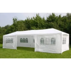Partyzelt / Festzelt Weiß 3x9m Mit 8 Seitenteilen Stahl -Angebote Moos Traum Store b4d746d9cc63025070c4024a50bd21f2