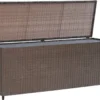 VidaXL Garten-Aufbewahrungsbox Braun 120x50x60 Cm Poly Rattan