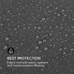 Blumfeldt Grandezza Cortina Gartenpavillon, 4 Seitenteile Mit Rollmechanismus, Pulverbeschichteter Stahl, Dach Mit Wasserabweisender Beschichtung, Rostfrei, überdachte Fläche: 3 X 4 M, Dunkelgrau -Angebote Moos Traum Store b9b7dcdd386a47b72b0e0070bea4ba09