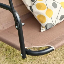 Outsunny 2-Sitzer Hollywoodschaukel Schaukelstuhl Outdoor Gartenliege UV-beständig Hochwertiges Metallrohr Winkeleinstellbar Braun -Angebote Moos Traum Store ba1c7564778903528b6786b16a9724aa