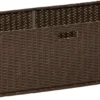 Merxx Unterschiebbox Groß Für Eckbank Set - Stahlgestell Mit Kunststoffgeflecht Braun - 28823-210