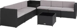 Tectake Rattan Lounge Verona - Schwarz -Angebote Moos Traum Store bc18f73f2c5d000293de50a97784a1ec