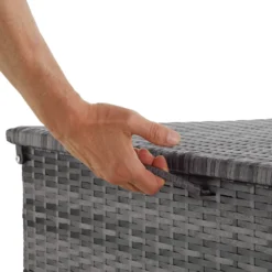 Tectake Auflagenbox Mit Aluminiumgestell Oslo, 145x82,5x79,5cm - Grau -Angebote Moos Traum Store bcbf87fa38fd32e562e06ee1144b66f6