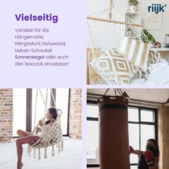 Riijk Hängesessel Schwingfeder Mit 2 Starken Karabiner-Haken -Angebote Moos Traum Store bdcc3e290a022c03d19d98d011e78feb