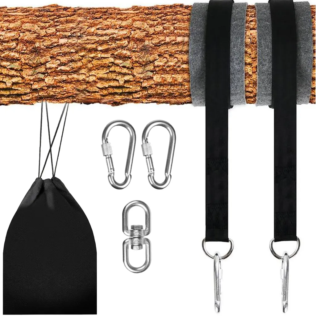 Hängematte Schaukel Befestigung Set Hängesessel Babyschaukel Befestigung Polyester Gurte Mit Karabiner & Baumschutz 12116 6 Hängematte Schaukel Befestigung Set Hängesessel Babyschaukel Befestigung Polyester Gurte Mit Karabiner & Baumschutz 12116 – Bild 6