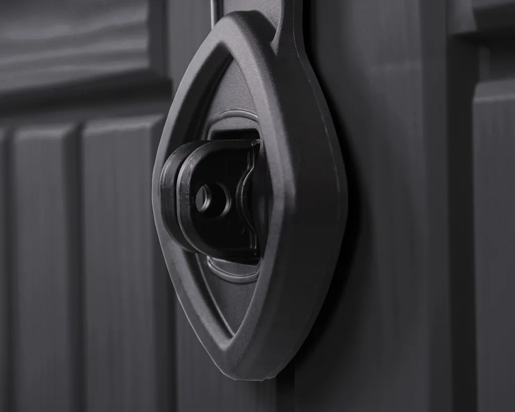 Keter Universalbox Store It Out MIDI Woodland, Ca. H 110 X B 132 X T 74 Cm, Farbe: Schwarz 16 Keter Universalbox Store It Out MIDI Woodland, Ca. H 110 X B 132 X T 74 Cm, Farbe: Schwarz – Bild 16