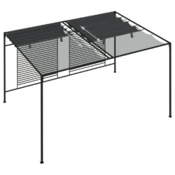 VidaXL Pavillon Mit Ausziehbarem Dach 4x3x2,3 M Anthrazit 180 G/m² 12 VidaXL Pavillon Mit Ausziehbarem Dach 4x3x2,3 M Anthrazit 180 G/m² -Angebote Moos Traum Store c02ad875414fda62bc3550841355f19e