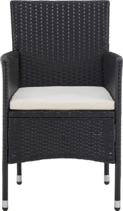 VidaXL Garten-Essstühle 2 Stk. Poly Rattan Schwarz -Angebote Moos Traum Store c2f2c40a13f5b4ac2dfb858d45ac2cbc