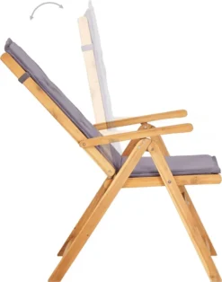 VidaXL Verstellbare Gartenstühle 2 Stk. Braun Massivholz Akazie -Angebote Moos Traum Store c3d50d988831c11d5568e98bdc0643c8