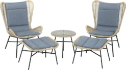 TrendLine Balkonset Grazia Inkl. Sitz- Und Rückenkissen