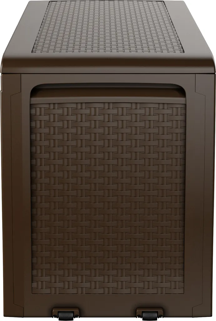 Keter Samoa Rattan Gartenbox 270L Braun Aufbewahrungsbox 2 Keter Samoa Rattan Gartenbox 270L Braun Aufbewahrungsbox – Bild 2