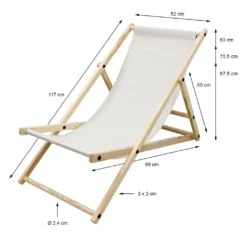 ECD Germany 2er Set Liegestuhl, Beige, Aus Holz, Belastbar Bis 120kg, Klappbar, 3 Liegepositionen, Gartenliege Sonnenliege Relaxliege Strandstuhl Für Garten, Terrasse Und Balkon -Angebote Moos Traum Store c7e01b1a71dc41ed5f8cf514c4d272f3