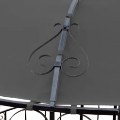 Pergola Almeria, Rundpavillon Garten Pavillon, Stabiles Stahl-Gestell Ø 3m Grau -Angebote Moos Traum Store c82a4d4e4a6a6341d5c41e4d887136f1