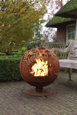 Esschert Design Feuerkugel Blattmuster Laserschnitt Rostbraun FF294 -Angebote Moos Traum Store c843efca72a01c2390899f47918c9993