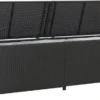 VidaXL Gartenbox Poly Rattan 200x50x60 Cm Schwarz