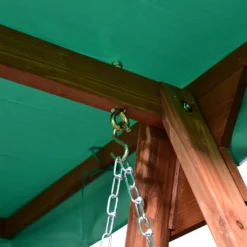 Outsunny Gartenschaukel Für 2 Personen, Hollywoodschaukel, Schaukelbank Mit Dach, Massivholz, Grün, 160 X 120 X 165 Cm -Angebote Moos Traum Store cbbaf1afd0b12bbcc2190410047c292a