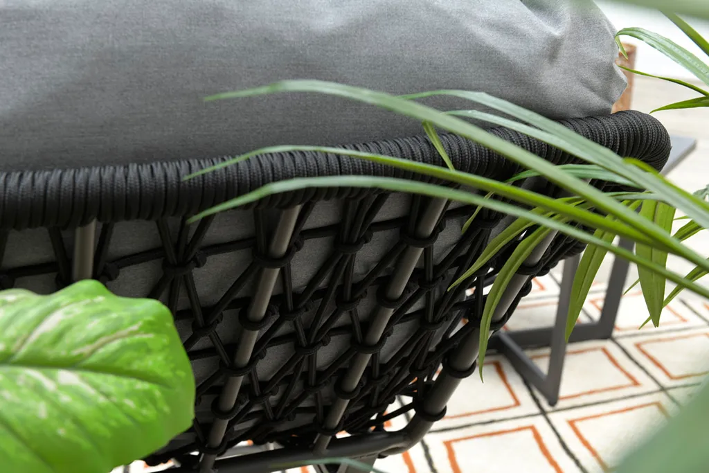 Garden Impressions Logan Relaxsessel Mit Fußbank Schwarz 5 Garden Impressions Logan Relaxsessel Mit Fußbank Schwarz – Bild 5