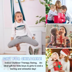 Kinderschaukel Hängematte, Indoor Therapieschaukel, Kuschelhängematte Für Kinder Mit ADHS, Asperger, Sensorische Integrationstherapie Double Layer Pod Schaukelstuhl -Angebote Moos Traum Store cf6769a218bd4fe9e0c5d361e302c990