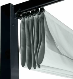 Pavillon Sky, 300x400cm, Gestell Aus Aluminium/Stahl, Pulverbschichtet In Anthrazit, Dach Aus Polyester 200g In Grau, Zerlegt Im Karton Verpackt -Angebote Moos Traum Store d3593953bdd5bba711c682ee62c3ffb5