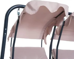 Outsunny 2 Sitzer Hollywoodschaukel Gartenschaukel Mit Sonnendach Gartenstuhl Sitz Mit Sprühbaumwolle Oxfordstoff PE-Beschichtung Stahl Oxford-Stoff Beige 170 X 136 X 170 Cm（pro Sitz） -Angebote Moos Traum Store d3ed270bf9b32a01be2871ad4cb87e38