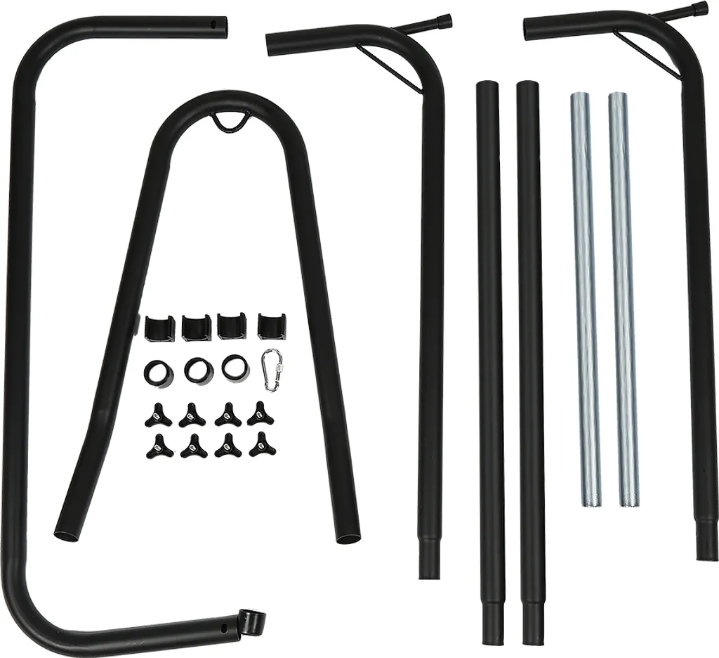 WYCTIN Hängesesselgestell Hängesitz Gestell 150KG Metall Hoehenverstellbar 115*135*(200-250cm Ohne Hängematte 4 WYCTIN Hängesesselgestell Hängesitz Gestell 150KG Metall Hoehenverstellbar 115*135*(200-250cm Ohne Hängematte – Bild 4