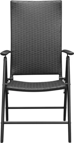 VidaXL Stapelbare Gartenstühle 2 Stk. Poly Rattan Schwarz -Angebote Moos Traum Store d5c59f48bbbf0add5b0469a6721e7946