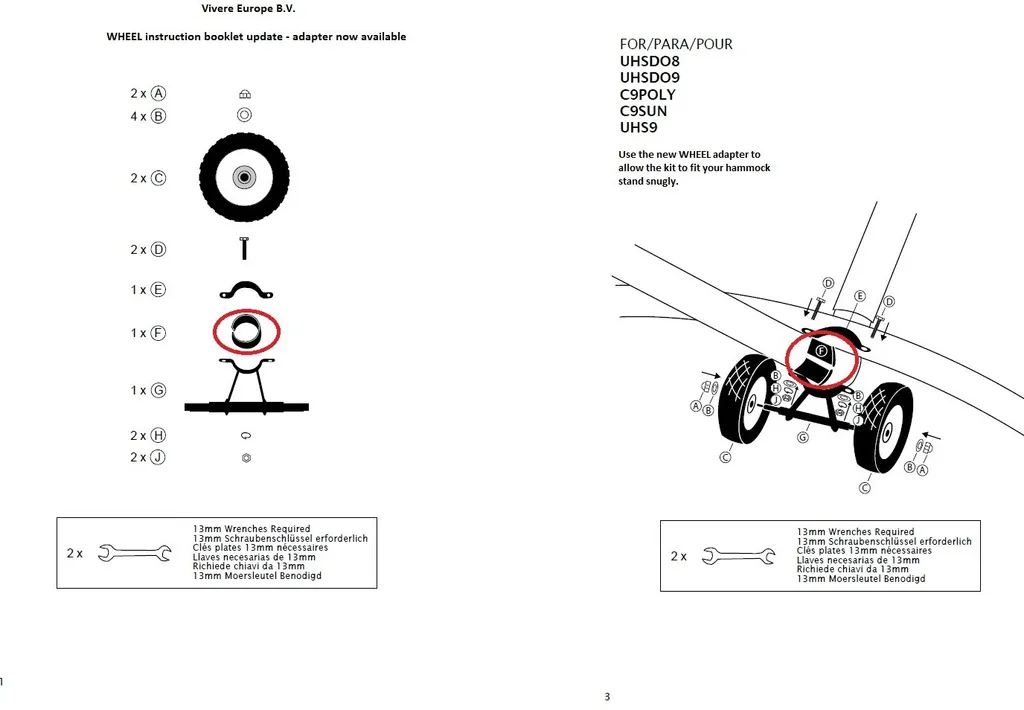 Vivere Hängematte Standard Radsatz 11 Vivere Hängematte Standard Radsatz – Bild 11