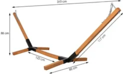Hängemattengestell Hängemattenständer 85 X 310 Cm Massivholz Ohne Hängematte -Angebote Moos Traum Store d7846005e9b208cf78156947b8bf7a75