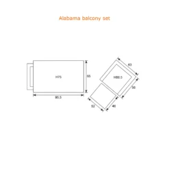 Garden Impressions Balkonset Alabama 5-teilig Aluminium Textilene Carbon Black -Angebote Moos Traum Store d842fc2aab0bce590ae3bb1e9cd9e678