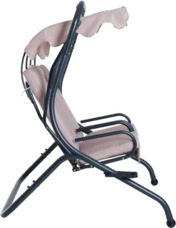 Outsunny 2 Sitzer Hollywoodschaukel Gartenschaukel Mit Sonnendach Gartenstuhl Sitz Mit Sprühbaumwolle Oxfordstoff PE-Beschichtung Stahl Oxford-Stoff Beige 170 X 136 X 170 Cm（pro Sitz） -Angebote Moos Traum Store da8126d15eb4f5cd452a8cfe88663dcd