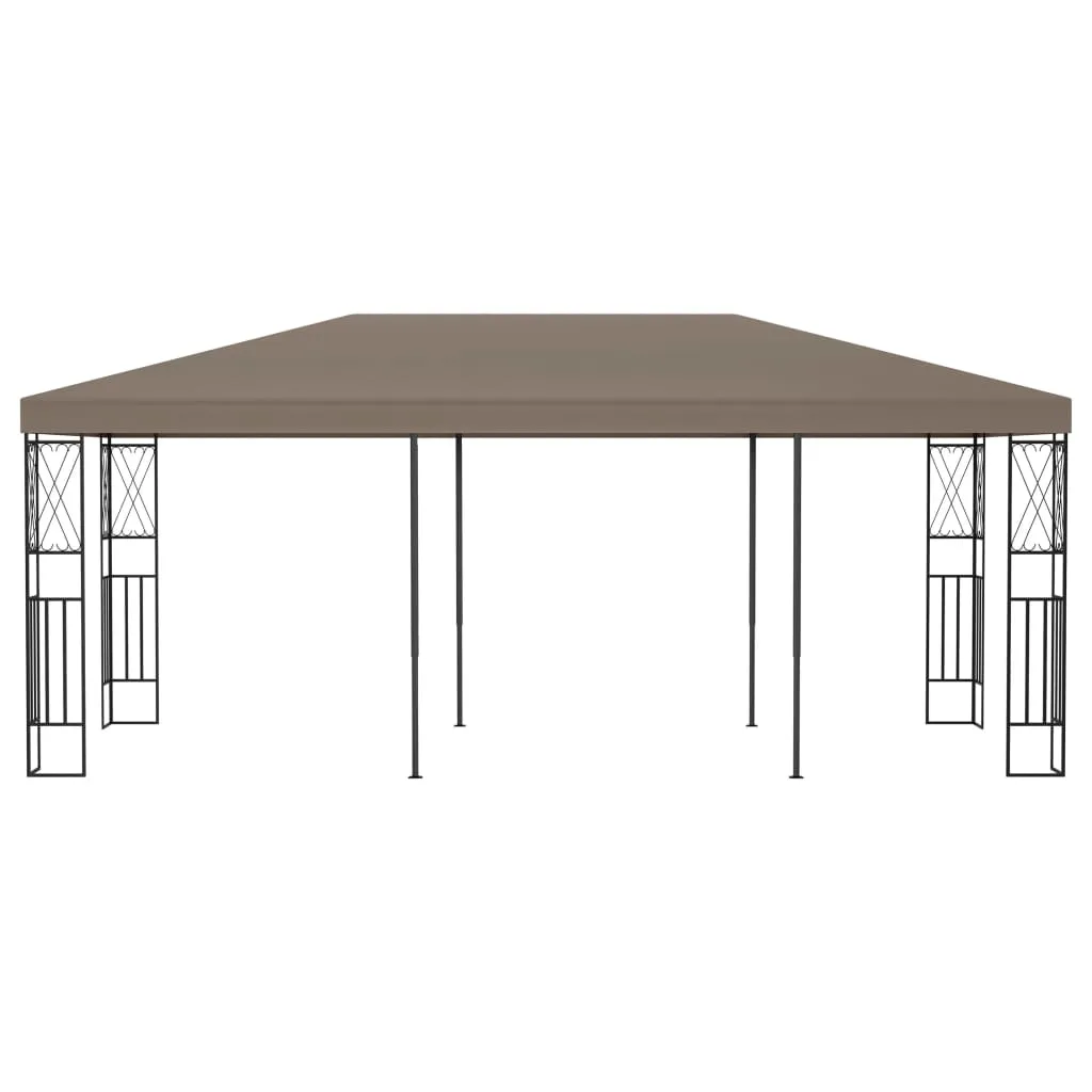 VidaXL Pavillon 6x3 M Taupe Stoff 2 VidaXL Pavillon 6x3 M Taupe Stoff – Bild 2