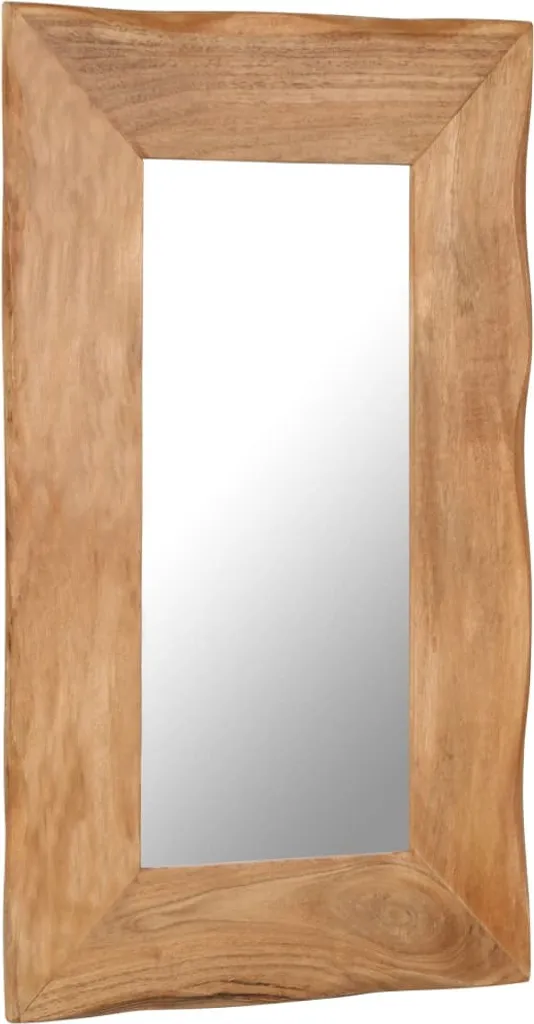 VidaXL Kosmetikspiegel 50 X 80 Cm Akazie Massivholz 2 VidaXL Kosmetikspiegel 50 X 80 Cm Akazie Massivholz – Bild 2