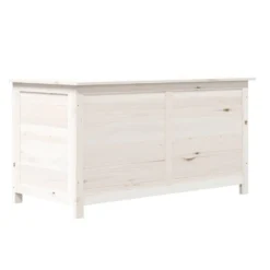 VidaXL Outdoor-Kissenbox Weiß 100x50x56 Cm Massivholz Tanne