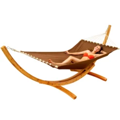 XXL Hängematte Mit Gestell - Holz Hängemattengestell