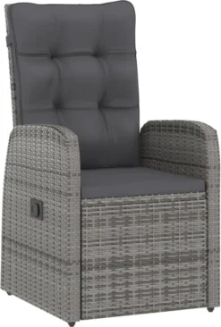 VidaXL 5-tlg. Garten-Essgruppe Mit Auflagen Poly Rattan Grau -Angebote Moos Traum Store e00eb811bba9cb08ed90319d6193189a