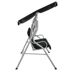 Juskys Hollywoodschaukel 3-Sitzer Mit Dach & Sitzauflage – Gartenschaukel 200 Kg Belastbar – Schaukelbank Für Garten & Terrasse - Schwarz -Angebote Moos Traum Store e0860c6c0ac5c3e0228003e517dfe0cb