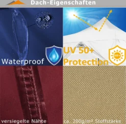 INSTENT® Pavillon 3x3m WASSERDICHT BASIC Grün Garten Party Zelt Faltbar -Angebote Moos Traum Store e121bdb86e49800608f2cdfe157c5af7