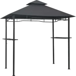 VidaXL BBQ-Pavillon 240x150x255 Cm Anthrazit Stahl
