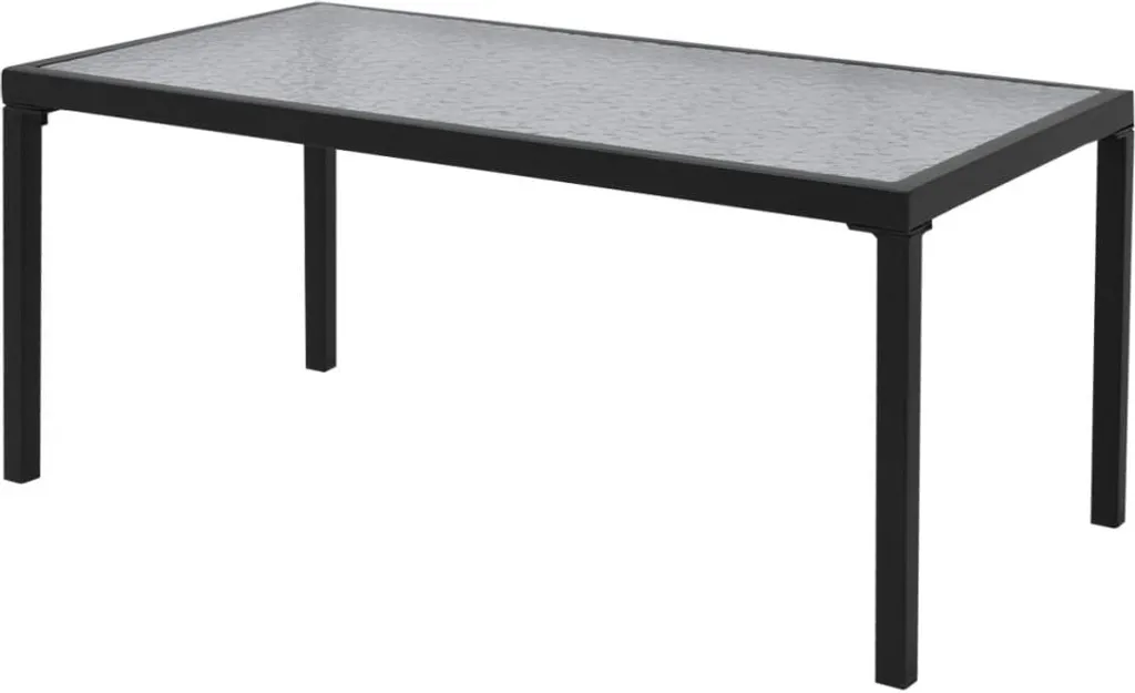 VidaXL 4-tlg. Garten-Lounge-Set Textilene Schwarz 3 VidaXL 4-tlg. Garten-Lounge-Set Textilene Schwarz – Bild 3