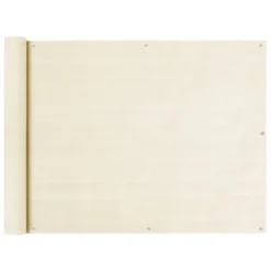 VidaXL Balkon Sichtschutz Creme 90x400 Cm HDPE