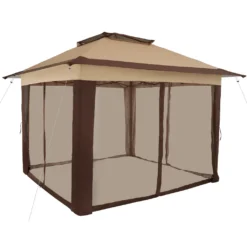 Tectake Faltpavillon Carabobo 3,64x3,64x2,94m - Braun -Angebote Moos Traum Store e46960b3bf069d15260382146e57f08b